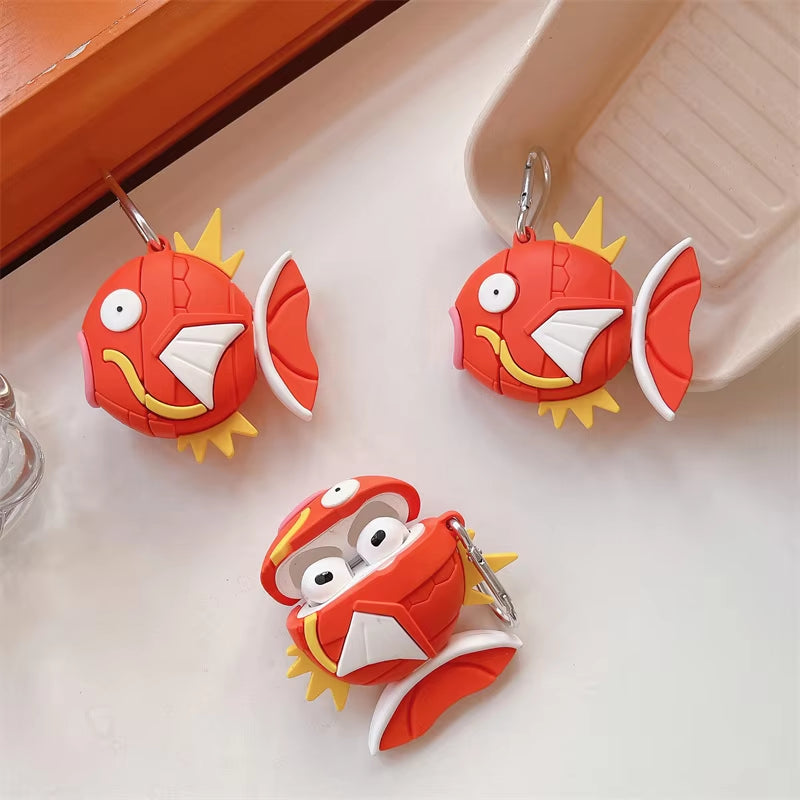 For Airpods 4 Case 2024,Pokemon Magikarp Fish Ball Protective Silicone Earphone Cover for Airpod 4 Case/Airpods Pro 2 Case Funda