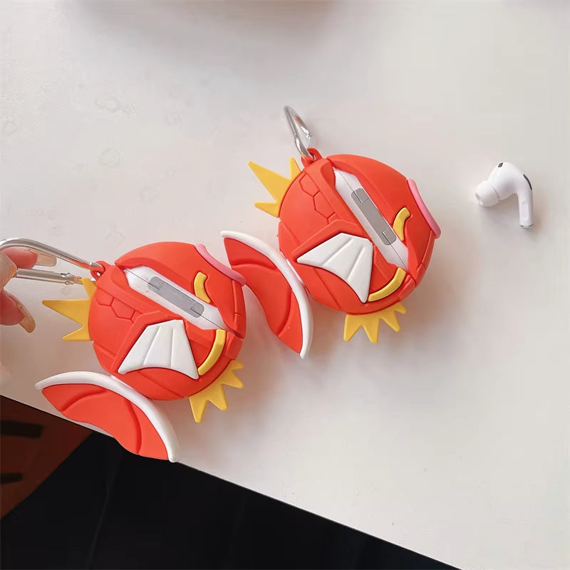 For Airpods 4 Case 2024,Pokemon Magikarp Fish Ball Protective Silicone Earphone Cover for Airpod 4 Case/Airpods Pro 2 Case Funda