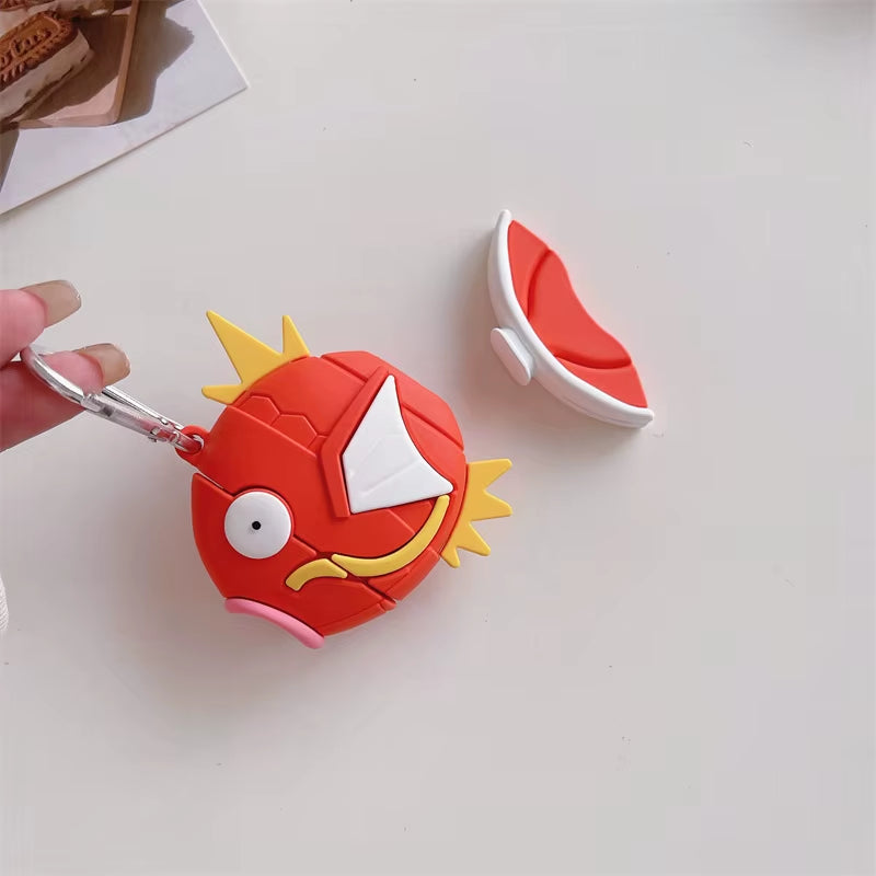 For Airpods 4 Case 2024,Pokemon Magikarp Fish Ball Protective Silicone Earphone Cover for Airpod 4 Case/Airpods Pro 2 Case Funda